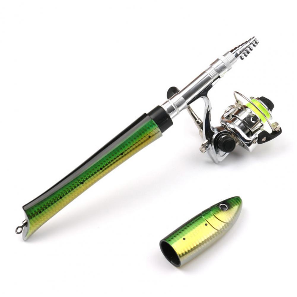 Fishing Rod Spinning - Vara de pesca telescópica portátil mini