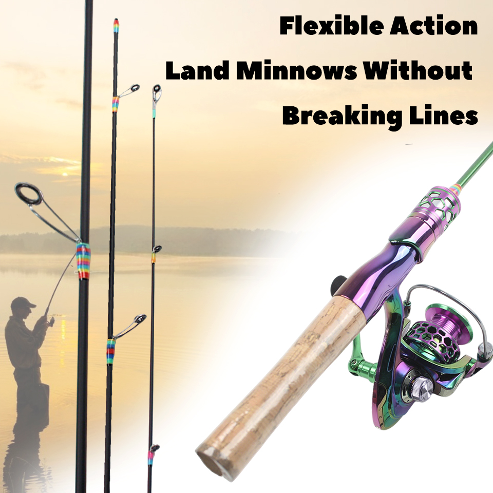 Fishing Rod Carbon Fiber - Vara de pesca de quatro seções,