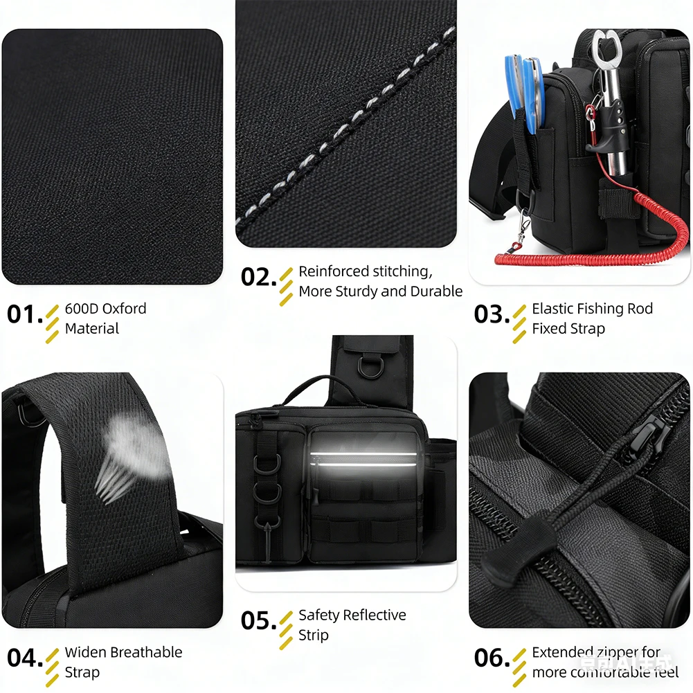 Mochila de pesca com suporte p - Fishing Rod Holder avaliação e preço