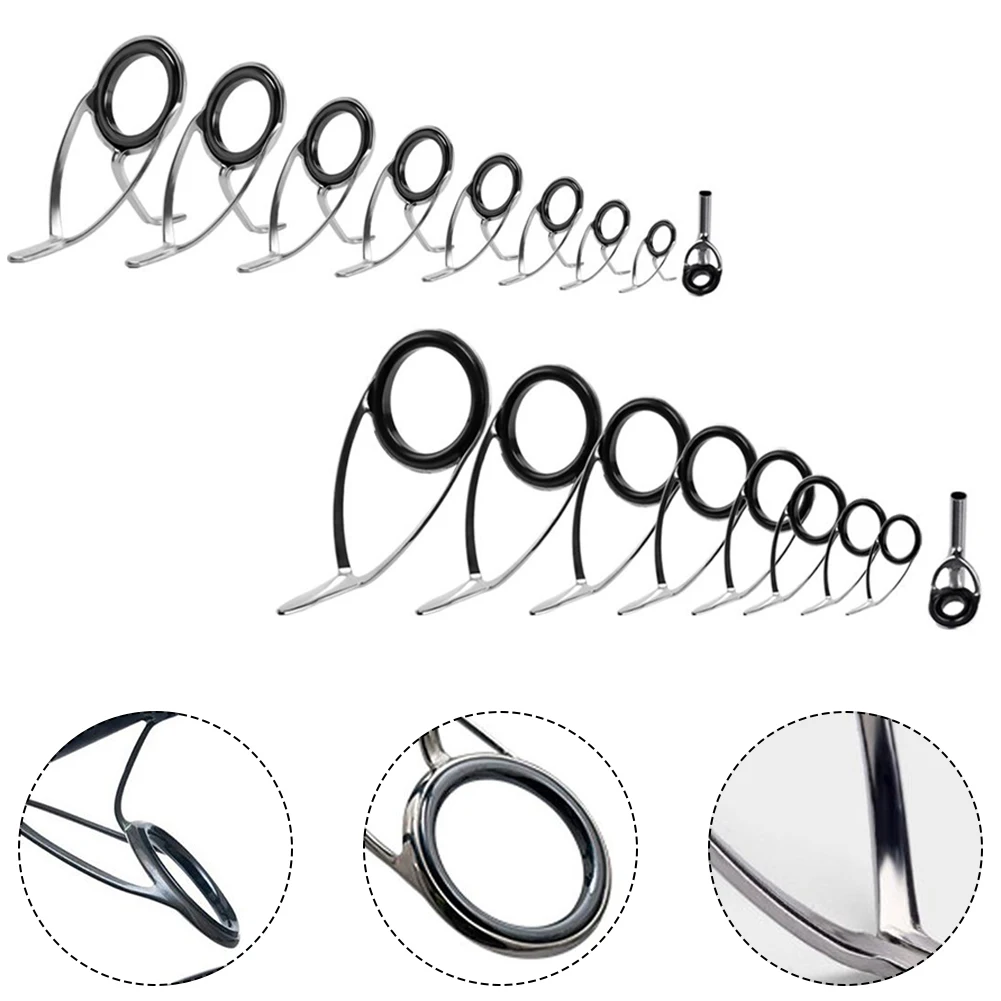 9 pçs vara de pesca anel super - Fishing Rod Repair Kit avaliação e preço
