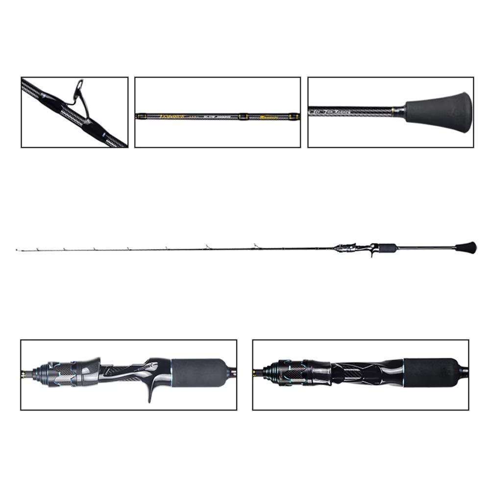 Vara de Pesca de Jigging Lento - Fishing Rod Spinning avaliação e preço